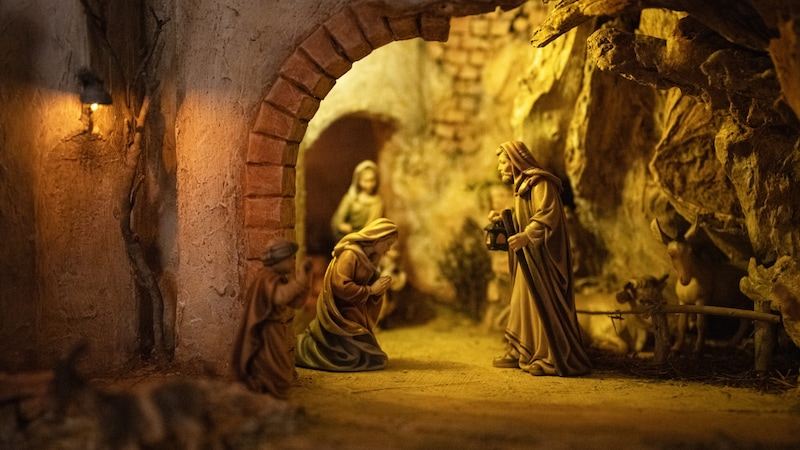 Die Grödner-Figuren stammen aus Südtirol. (Bild: Andreas Haller, Katholische Kirche Vorarlberg)