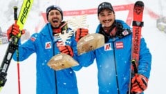 Stefan Brennsteiner (li.) und Patrick Feurstein lassen den ÖSV jubeln.  (Bild: GEPA pictures)