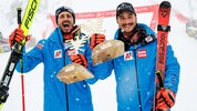 Stefan Brennsteiner (li.) und Patrick Feurstein lassen den ÖSV jubeln. 
