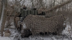 Ein ukrainischer Panzer im Osten des Landes (Bild: AFP/Roman Pilipey)