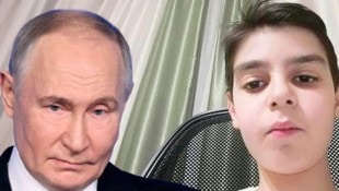 Russlands Machthaber Wladimir Putin kennt keine Gnade: Der 16-jährige Arseny Turbin wurde zu fünf Jahren Haft verurteilt.  (Bild: Krone KREATIV/Facebook/AP)