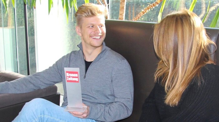 Thorsteinn Einarsson im Gespräch mit „Krone“-Redakteurin Recka Hammann.