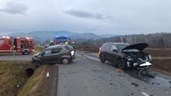 The scene of the accident at the junction of the L 606 and L 647. (Bild: FF Wildbach )