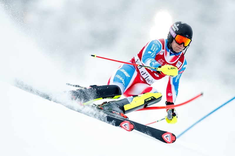 Steven Amiez führte nach dem ersten Durchgang. (Bild: GEPA pictures)