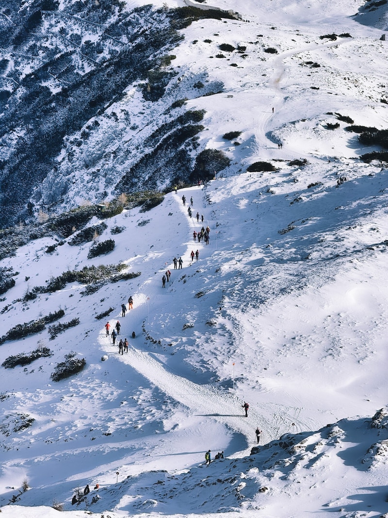 The path from Rosstratten to the summit is perfectly prepared. (Bild: Wallner Hannes)