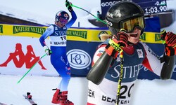 Ariane Rädler (re.) sorgte beim Sieg von Sofia Goggia für eine Überraschung.