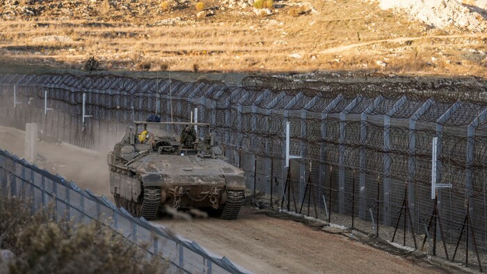 Ein israelisches Militärfahrzeug