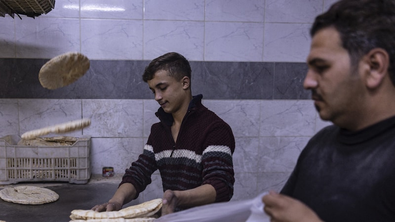 Bäckerei in Syrien (Bild: AFP/Sameer Al-Doumy)