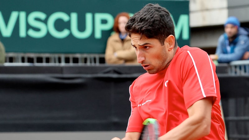 Altug Celikbilek played against Austria in the Davis Cup last September. (Bild: GEPA)