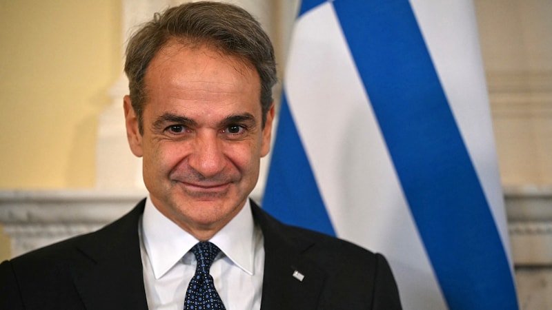 Griechenlands konservativer Ministerpräsident Kyriakos Mitsotakis (Bild: AFP)