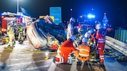 Unweit der Europabrücke kam es zum schweren Unfall.