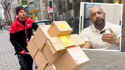 Paket-Lieferant Levente lässt sich den Stress im Weihnachtstrubel nicht anmerken. Sein Chef ...