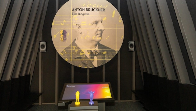 Multimedia in der Bruckner-Ausstellung im Stift St. Florian (Bild: Andreas Krenn)