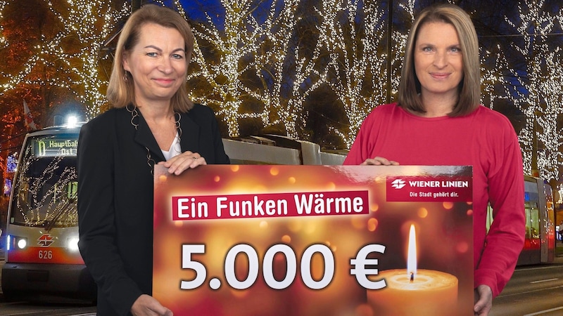 Wiener-Linien-Geschäftsführerin Alexandra Reinagl (li.) mit Barbara Stöckl. (Bild: Wiener Linien)