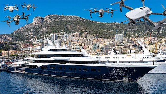 Until now, drones have mainly been a nuisance to the super-rich as flying cameras. However, the security situation on the world's oceans is intensifying and fears of terrorist attacks are growing. (Bild: Krone KREATIV/stock.adobe.com/SFIO CRACHO, PSM)