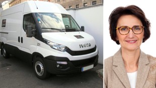 Keine „Panzer“- Loomis setzt im täglichen Verkehr großteils auf unauffällige Transporter. Rechts: Regina Mittermayer-Knopf, Österreich-Chefin des international tätigen Unternehmens. (Bild: Loomis)