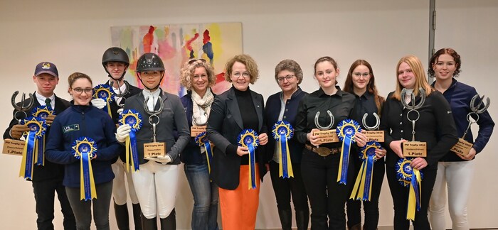 Erfolgreiche Titelverteidiger: Ruben Sadik, Leonie Huber, Nico Heindl-Jamina, Selma Fetoui, ...