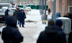 Der Tatort des Bombenanschlags in Moskau