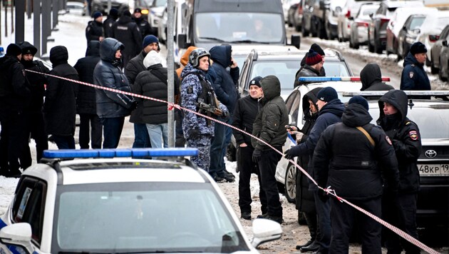 The investigation is in full swing in frosty Moscow. (Bild: APA/AFP/Alexander NEMENOV)