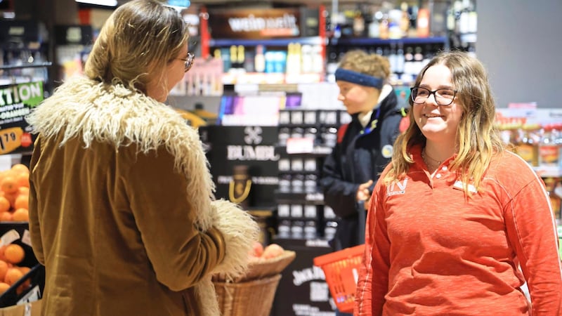 Marina im Gespräch mit „Krone“-Redakteurin Nadine Isser. (Bild: Birbaumer Christof)