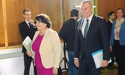 Das neue weiß-grüne Führungsduo Kunasek und Khom