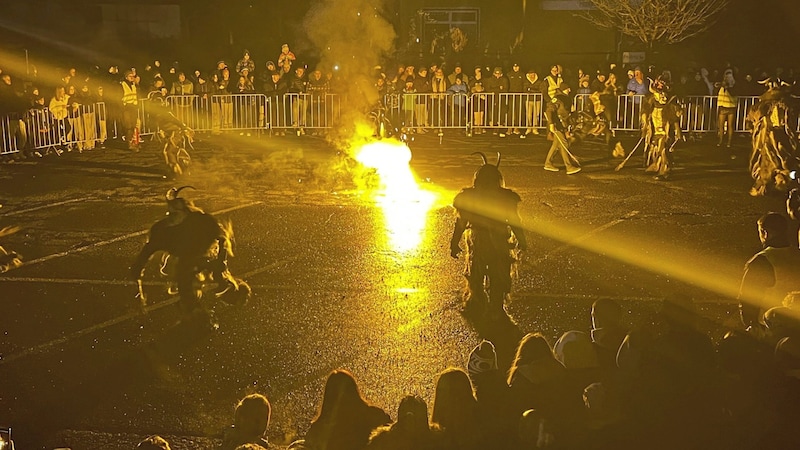 The Krampus groups really got the visitors going. (Bild: Klaus Loibnegger)