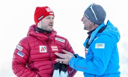Christian Hirschbühl (l.) sprach erneut bei Herrenchef Marko Pfeifer vor, will unbedingt zurück ...