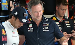 Sergio Perez (links) und Teamchef Christian Horner werden wohl nicht mehr zusammen in eine neue ...