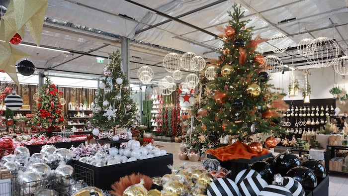 When it came to Christmas products, they went all out: Customers can draw from the full range.