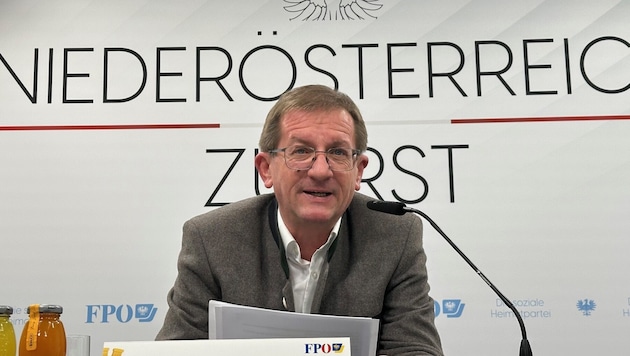 FPÖ NÖ Energiesprecher Dieter Dorner spricht sich in der Regel für die Unterstützung der ...
