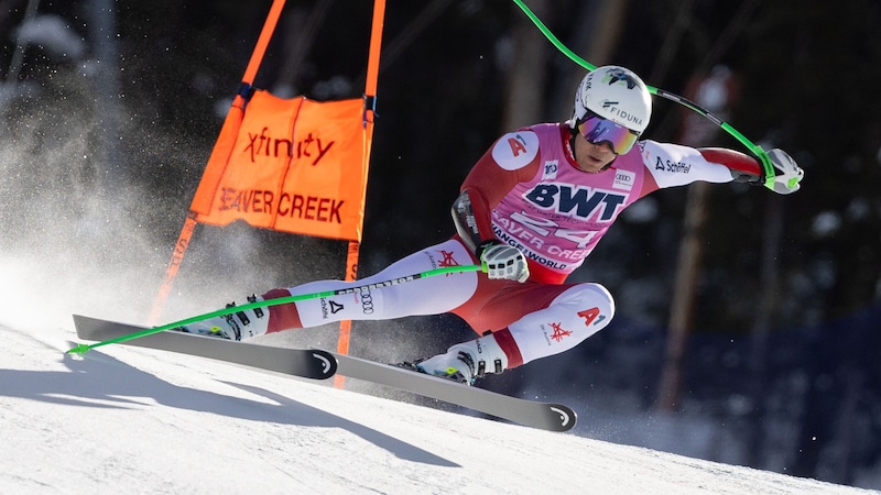 Lukas Feurstein unterstrich sein Riesentalent mit Rang drei in Beaver Creek. (Bild: GEPA pictures)