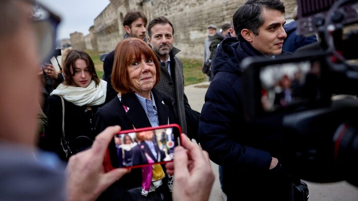 The victim Gisèle Pelicot on the day of the verdict in Avignon