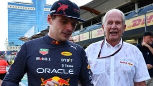 Helmut Marko (re.) kümmert sich bereits um einen Nachfolger für Max Verstappen. (Bild: GEPA/GEPA pictures)