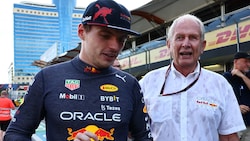 Helmut Marko (re.) kümmert sich bereits um einen Nachfolger für Max Verstappen. (Bild: GEPA/GEPA pictures)