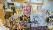 Künstlerin Manuela Eibensteiner, Obfrau der Krippenfreunde Mühlviertel