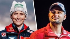 Skispringerin Eva Pinkelnig und Kombi-Olympiasieger Johannes Strolz verbindet nicht nur ihre Herkunft. (Bild: Krone KREATIV/GEPA Pictures)