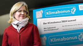 Die scheidende Umweltministerin Leonore Gewessler hat durch ihre Initiativen die Klimapolitik zwar ein paar kleine Schritte weiter gebracht, große Sprünge geben die Daten jedoch nicht her. (Bild: Krone KREATIV/SEPA.Media/Martin Juen, Weingartner-Foto/picturedesk.com)