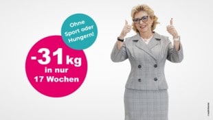 Susanne Györög kann kaum glauben, was ihr gelang – 60 statt 91 Kilos dank Stoffwechselaktivierung. (Bild: easylife)