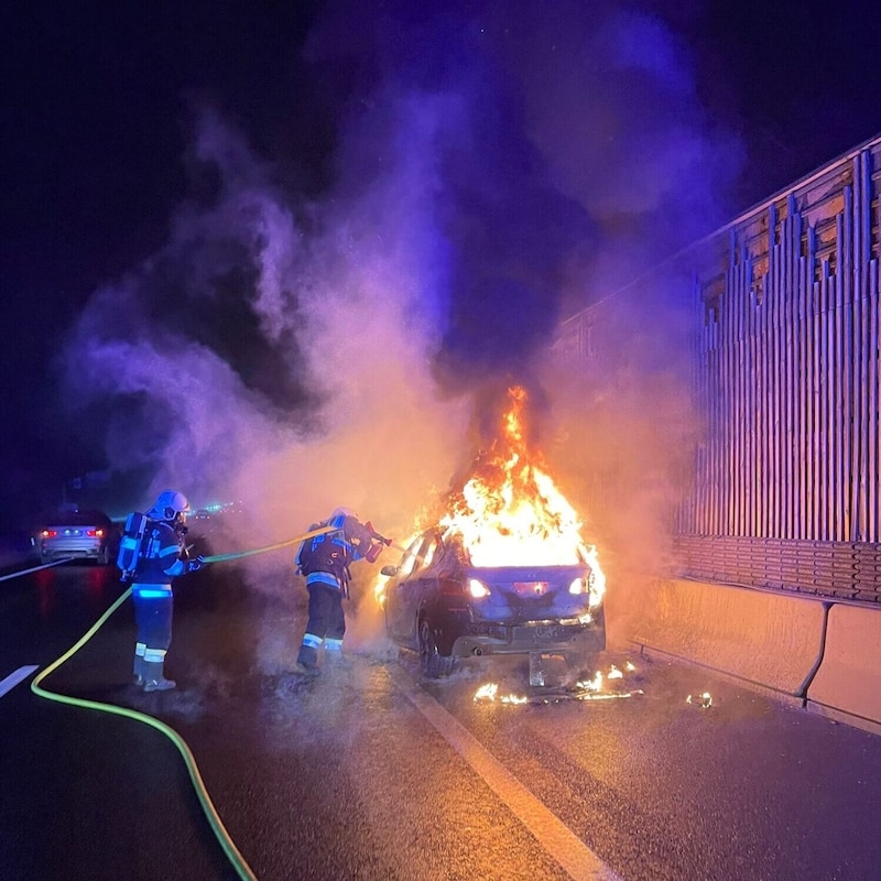 Einsatz für zwei steirische Feuerwehren. (Bild: Freiwillige Feuerwehr Lebring-St. Margarethen)