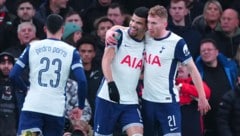 Tottenham beat Manchester United to reach the semi-finals of the EFL Cup. (Bild: AP ( via APA) Austria Presse Agentur/ASSOCIATED PRESS)