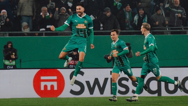 Dion Beljo scored to make it 1:0. (Bild: GEPA/GEPA pictures)