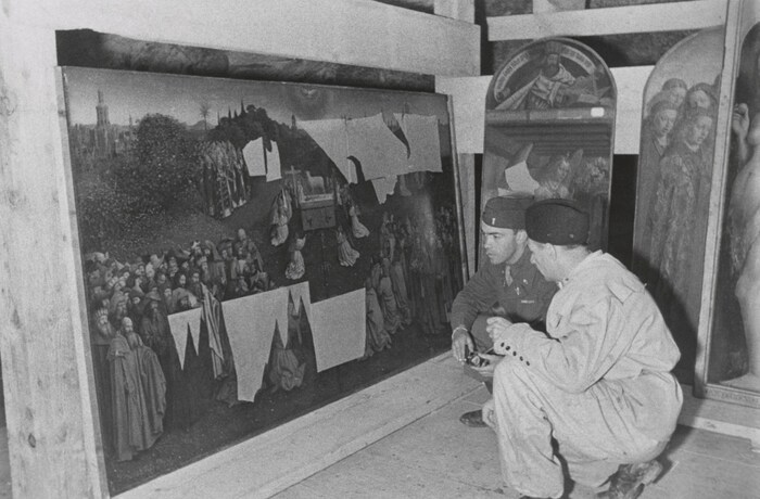 Die Kunstwerke wurden nach ihrer Rettung nach München gebracht.