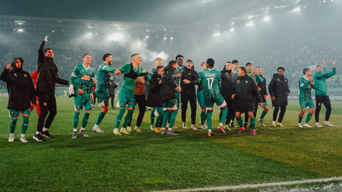 Großer Jubel bei den Rapid-Spielern