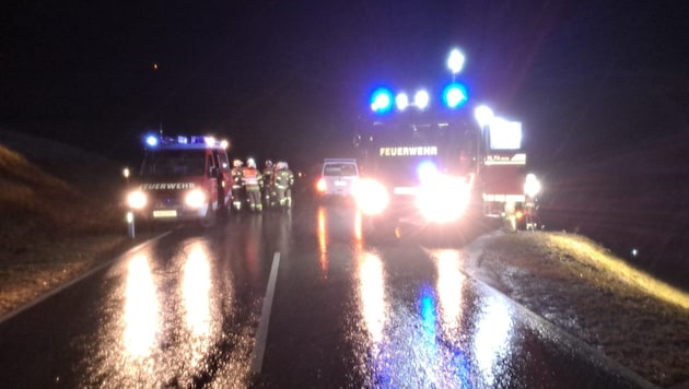 Die Freiwillge Feuerwehr Krispl rückte wegen des Sturms aus (Bild: FF Krispl)