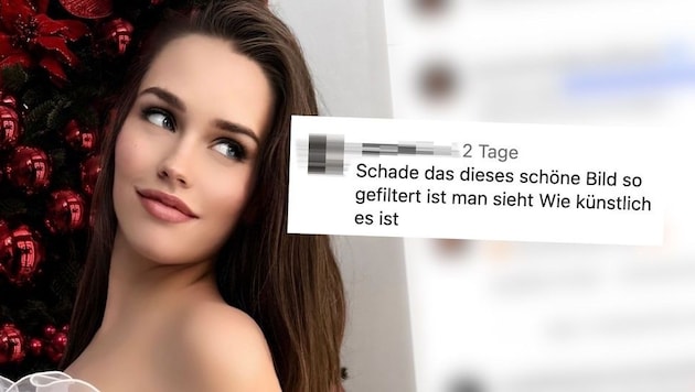 This photo of Laura Müller is causing an uproar on her account. (Bild: Glomex)