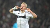 Sturms Goalgetter Mika Biereth hat seinen Marktwert im Herbst fast verdoppelt.