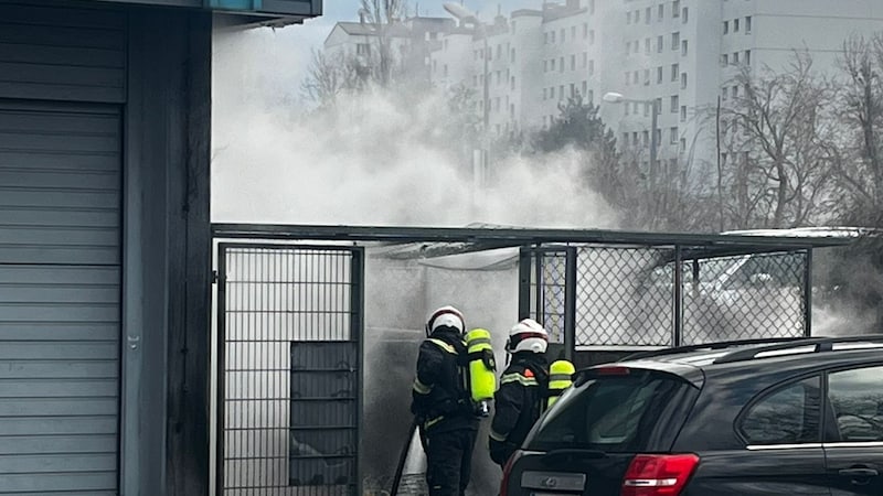 Eine starke Rauchentwicklung war zu erkennen. (Bild: Michael Pichler )