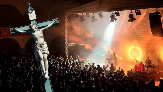 Religion contra Freiheit der Kunst sorgt nach Entscheidung des Verfassungsgerichtshofes für Kontroverse.  (Bild: P. Huber/klagenfurtfestival/Krone KREATIV)