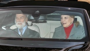 Prinz und Prinzessin Michael von Kent am 19. Dezember 2024 auf dem Weg zum traditionellen Weihnachtsessen im Buckingham-Palace. (Bild: picturedesk.com/Richard Gillard / Camera Press)