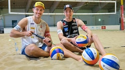 Jetzt vereint am Ball: Moritz Pristauz und Julian Hörl (re.) (Bild: Hörl/Pristauz)